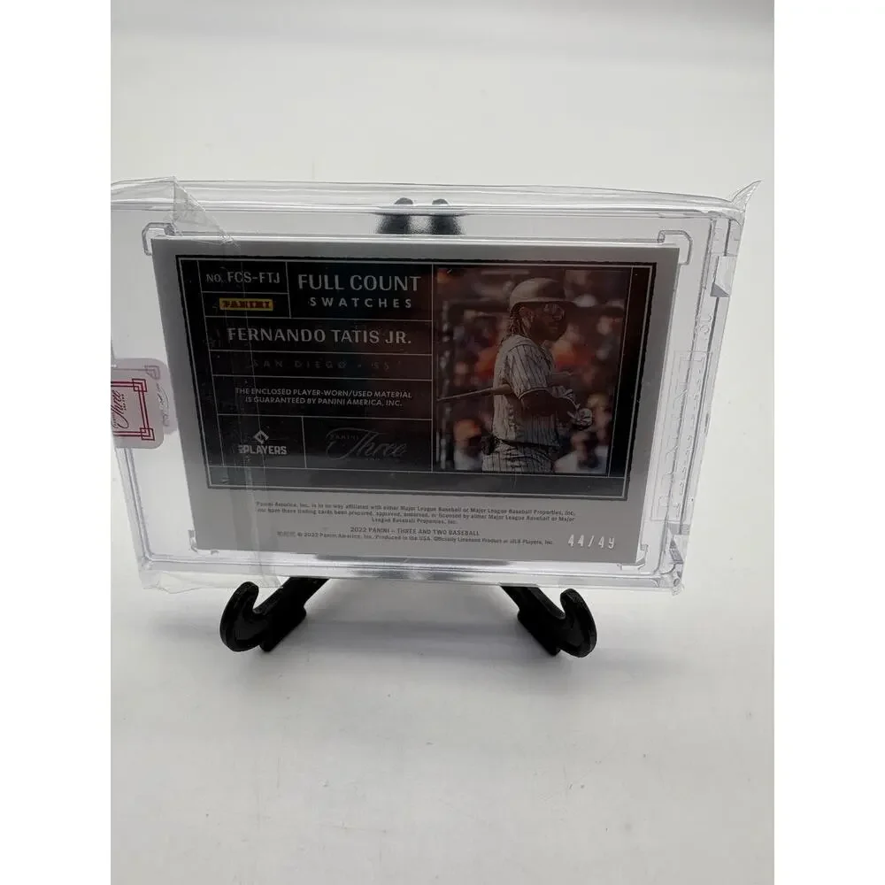 2022 Panini Three & Two Full Count Swatches Gold 44/49 Fernando Tatis Jr Padres